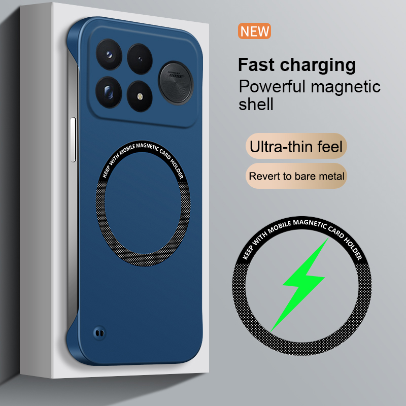 Ultra Thin Frameless Phone Cover - Frameless Hard PC for Magsafe Phone