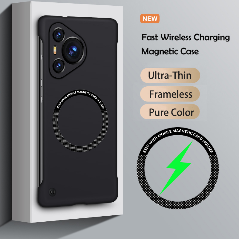 Ultra Thin Frameless Phone Cover - Fashion Ultra Thin Magnetic Frameless Solid