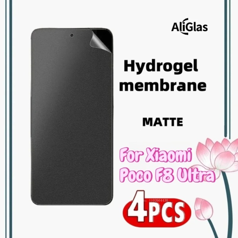 Matte Anti Glare Screen Protector - 4pcs Matte Hydrogel Film For Poco