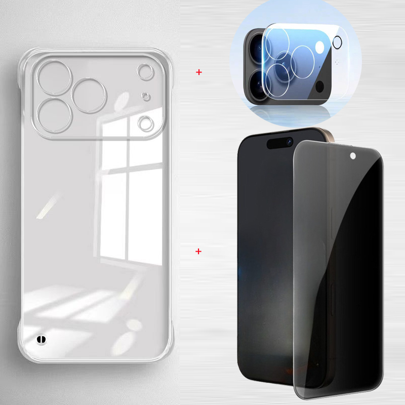 Anti Spy Privacy Glass Case - Privacy Screen Protectors for iPhone 17