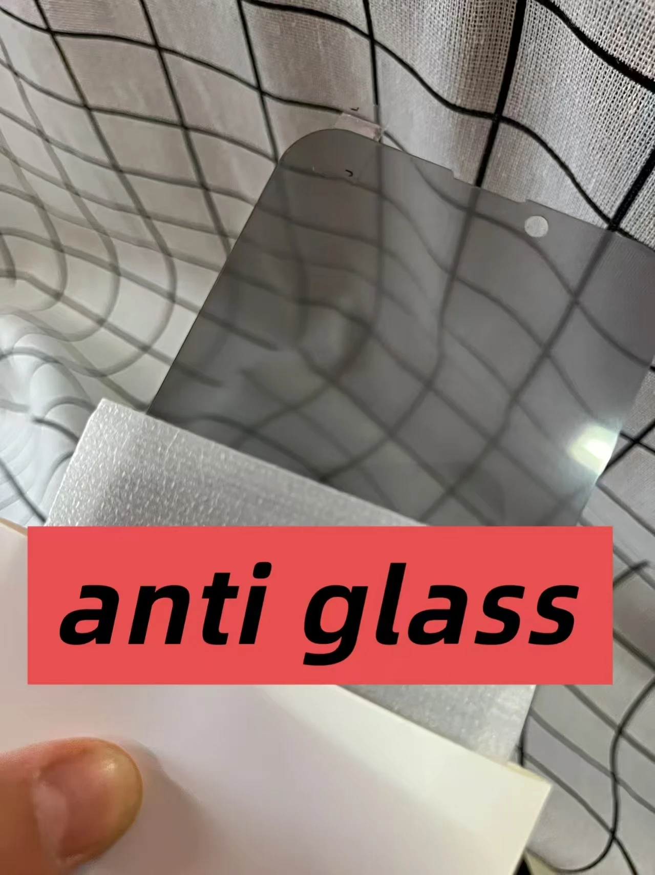 Anti Spy Privacy Glass Case - Anti-spy tempered glass screen protector for