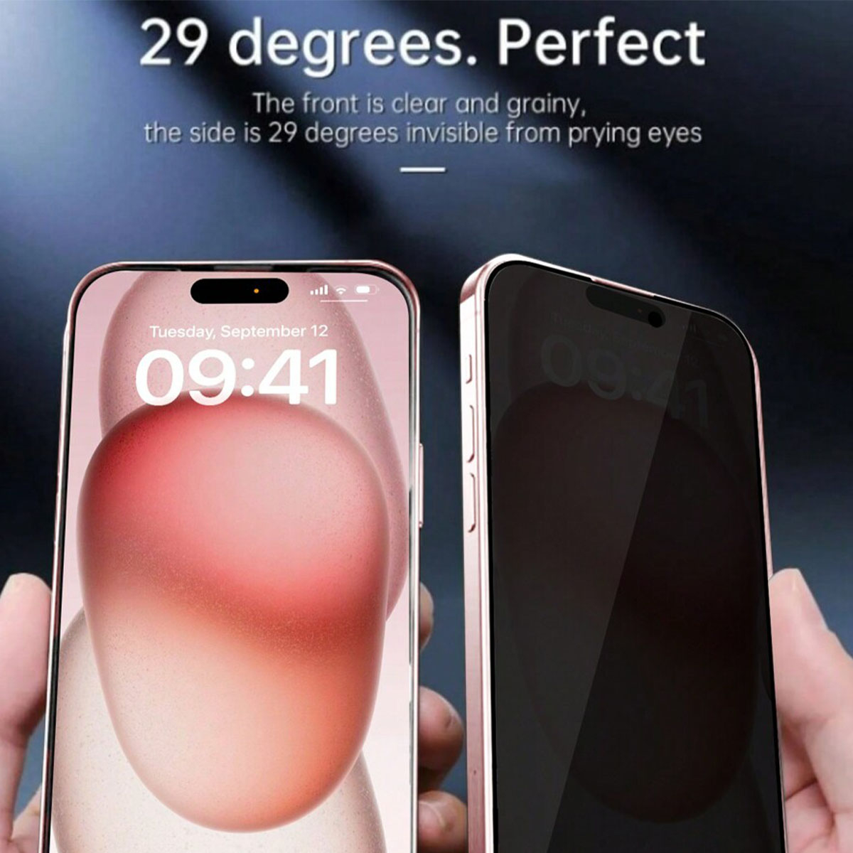 3pcs Privacy Screen Protector, - огляд і ціна Anti Spy Privacy Glass Case