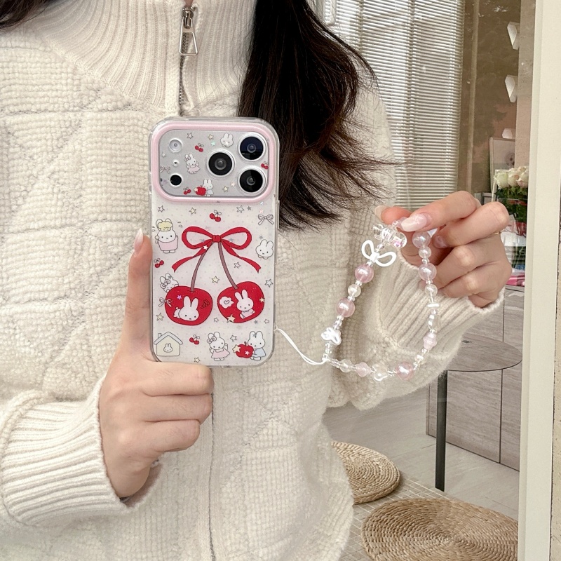 Cute cartoon sweet cherry Miff - огляд і ціна Cute Cartoon Wrist Strap Silicone Case