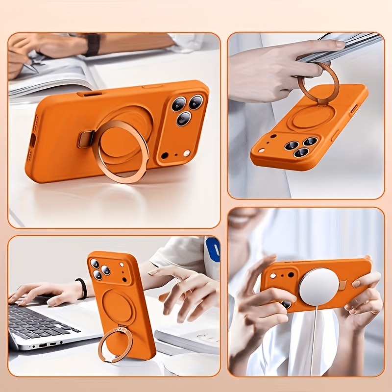 360 Magnetic Stand Liquid Sili - огляд і ціна Liquid Silicone Magnetic Phone Case