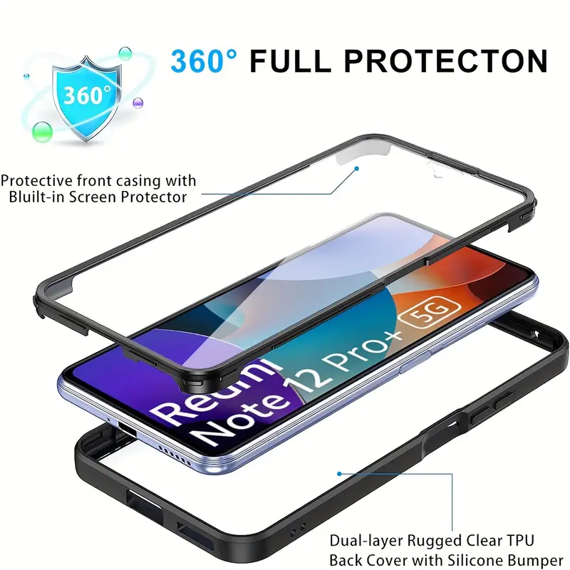 360 Full Body Transparent Case - огляд і ціна Heavy Duty 360 Full Body Protective Case