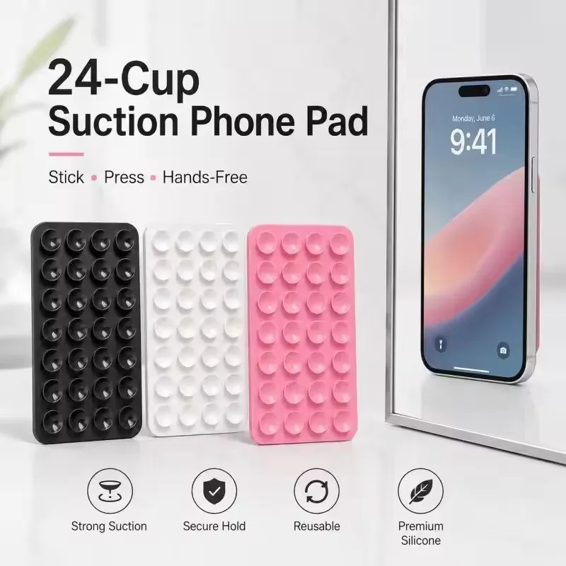 Silicone Wall Suction Cup Brac - огляд і ціна Phone Cases