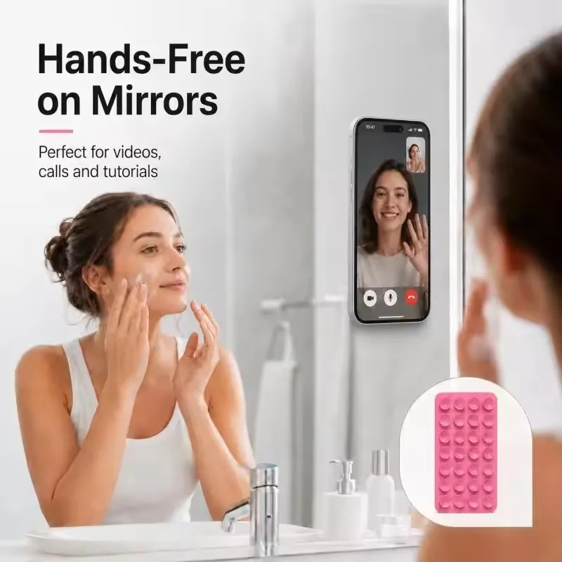 Silicone Wall Suction Cup Brac - огляд і ціна Phone Cases