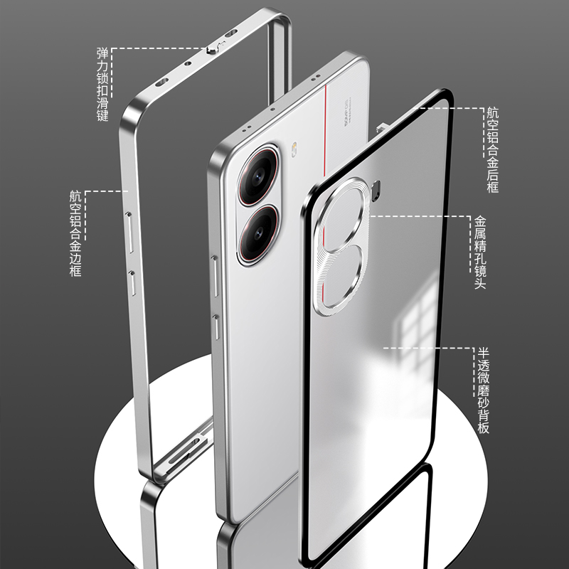 For Redmi Turbo 4 pro Case Met - огляд і ціна Metal Bumper Aluminum Frame Case