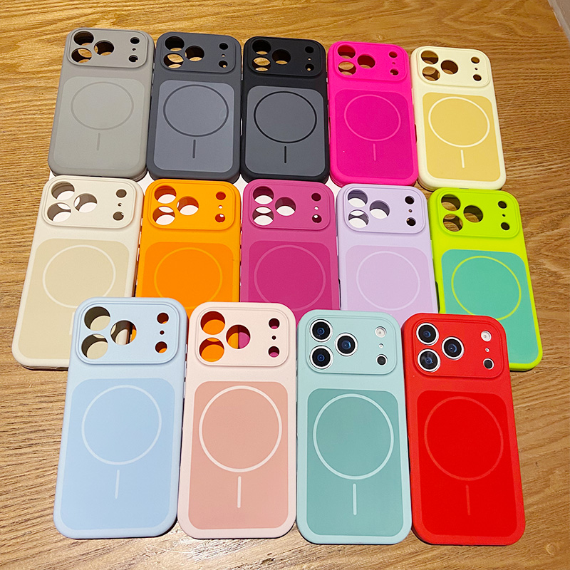 Color Blocking Liquid Silicone - огляд і ціна Liquid Silicone Magnetic Phone Case
