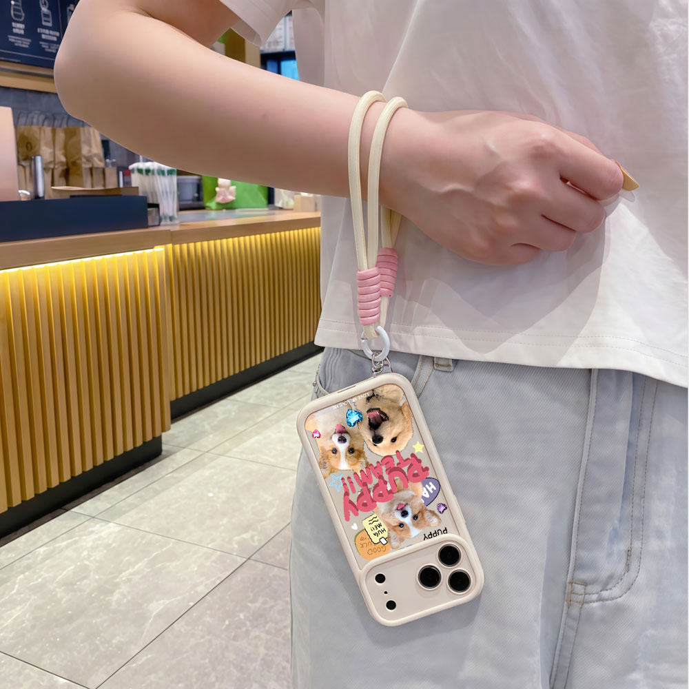 Lanyard Soft Phone Cases For S - огляд і ціна Cute Cartoon Wrist Strap Silicone Case