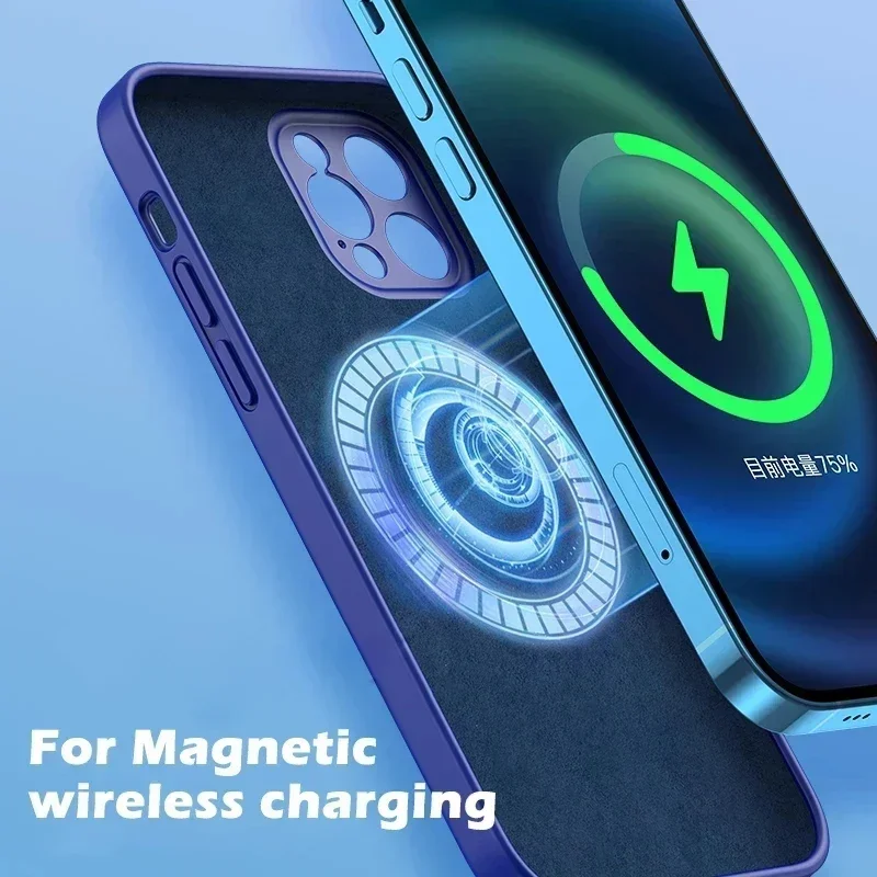 Liquid Silicone Case For iPhon - огляд і ціна Liquid Silicone Magnetic Phone Case