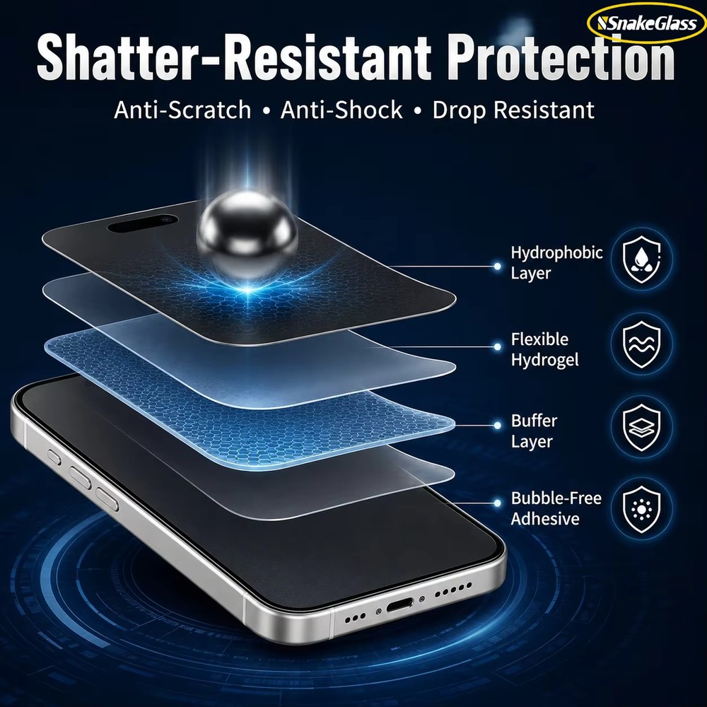 3PCS Matte Privacy Hydrogel Fi - огляд і ціна Matte Anti Glare Screen Protector