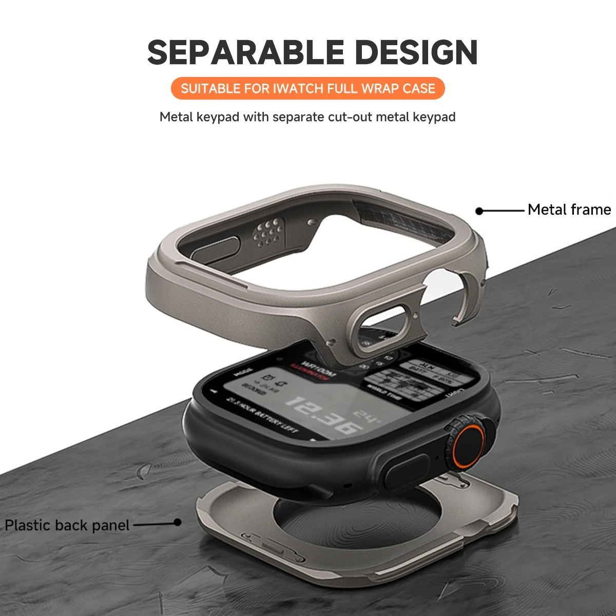 Metal Case for Apple Watch 49m - огляд і ціна Metal Bumper Aluminum Frame Case
