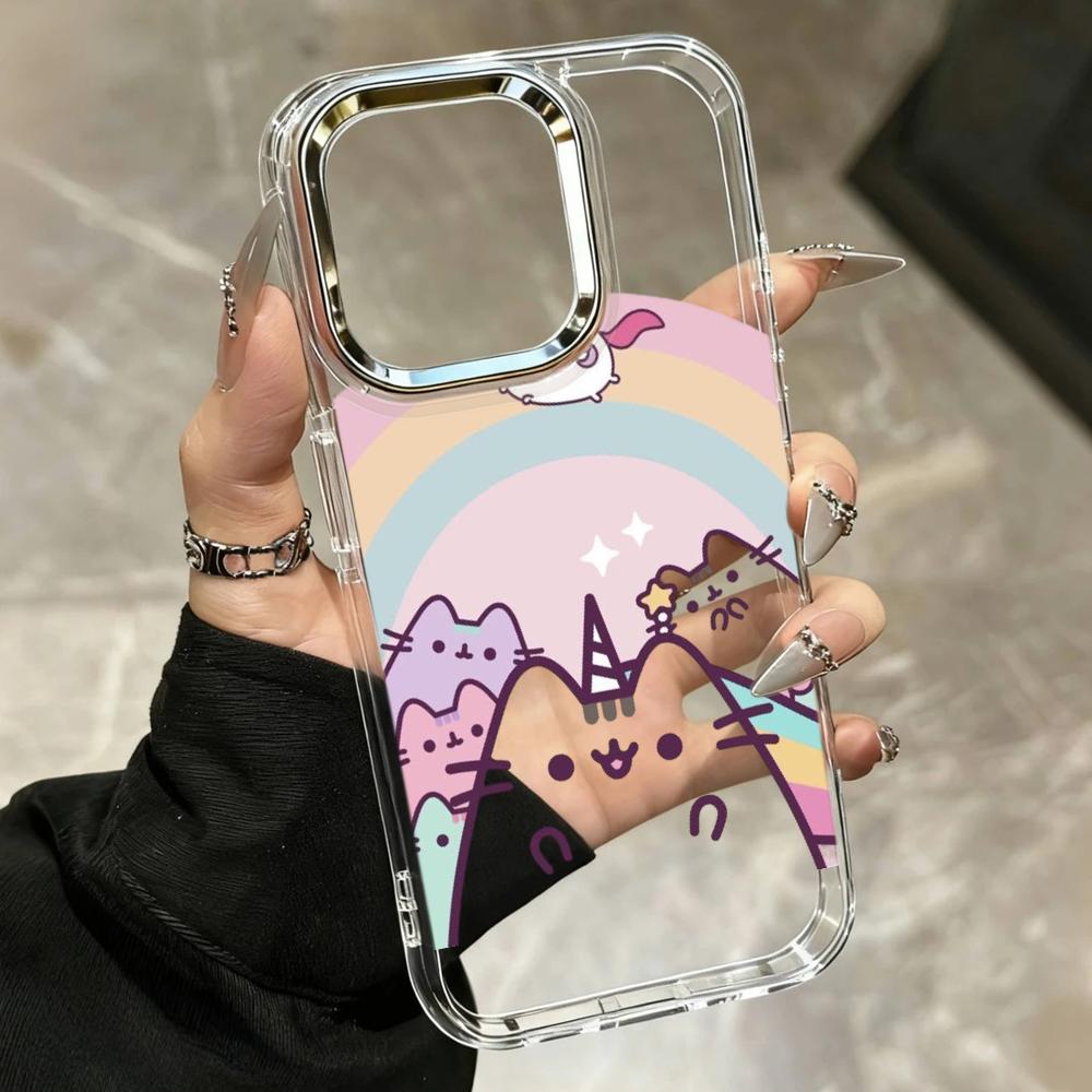 Cartoon Pusheen Cat Matte Tran - огляд і ціна Clear Shockproof Bumper Case