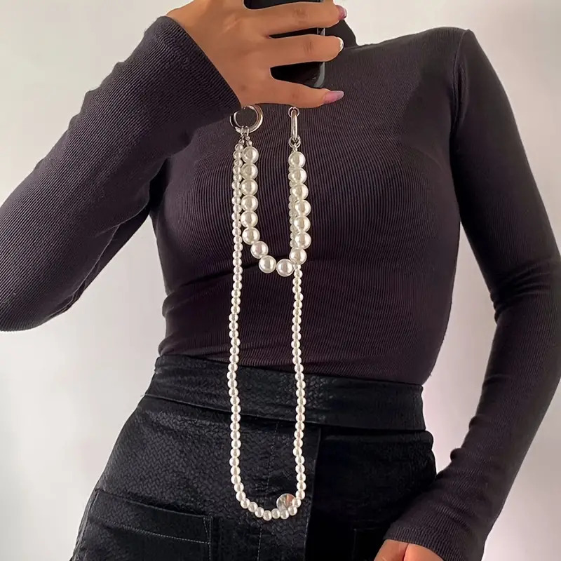 Double Pearl Woven Mobile Phon - огляд і ціна Crossbody Lanyard Neck Strap Case