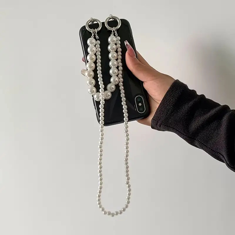 Double Pearl Woven Mobile Phon - огляд і ціна Crossbody Lanyard Neck Strap Case