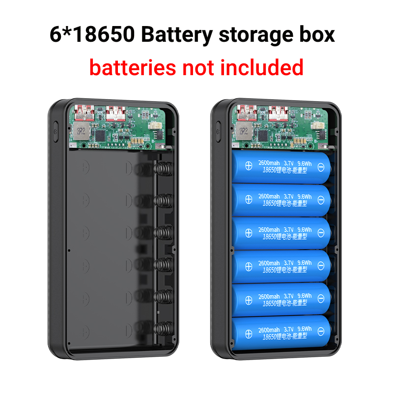 10W 6*18650 Power Bank Battery - огляд і ціна Power Banks
