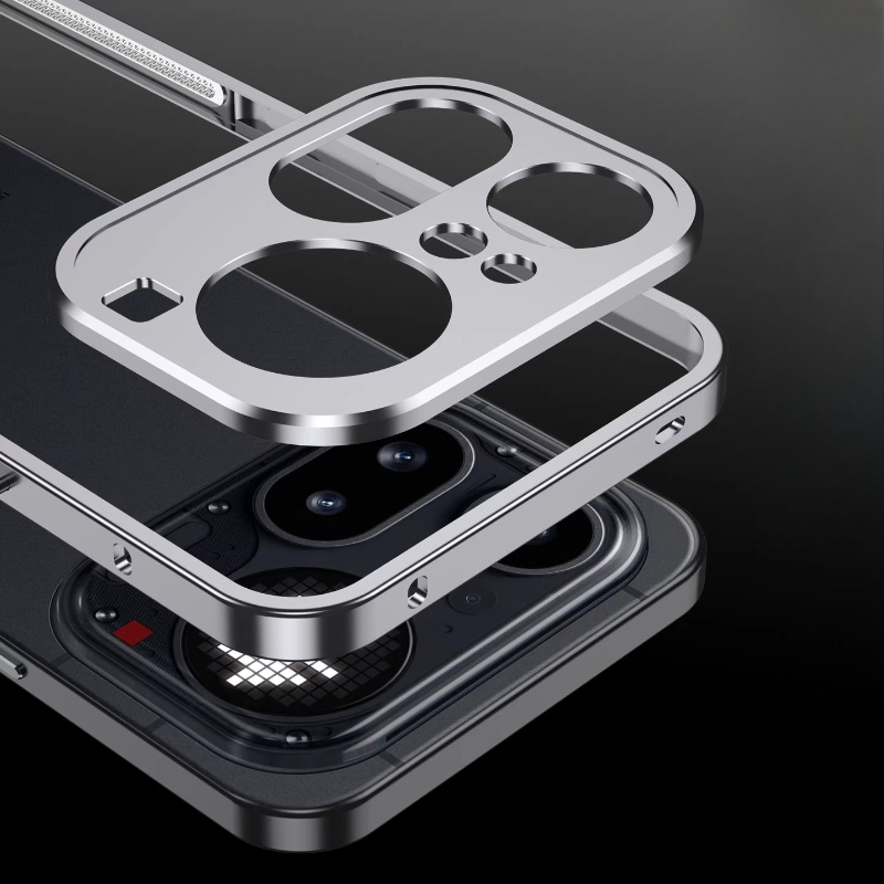 For Nothing Phone 4A Pro Detac - огляд і ціна Metal Bumper Aluminum Frame Case