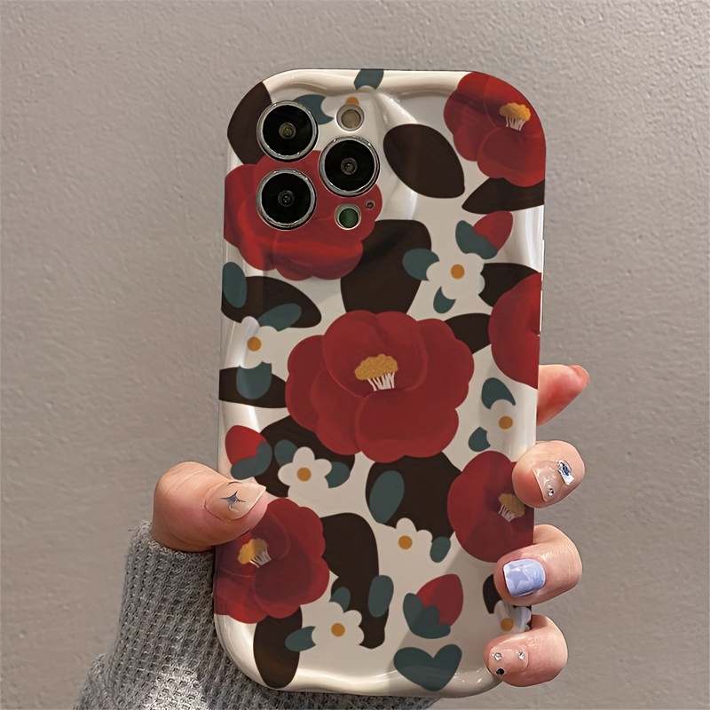 Vintage Red Camellia Flower Ri - огляд і ціна Vintage Floral Pattern Soft Case