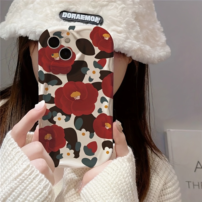 Vintage Red Camellia Flower Ri - огляд і ціна Vintage Floral Pattern Soft Case