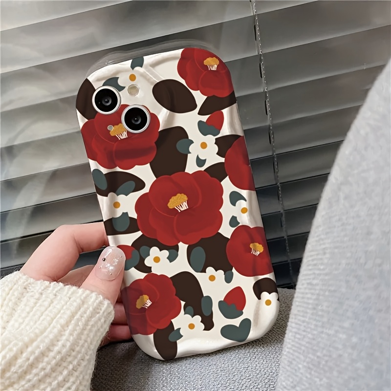 Vintage Red Camellia Flower Ri - огляд і ціна Vintage Floral Pattern Soft Case